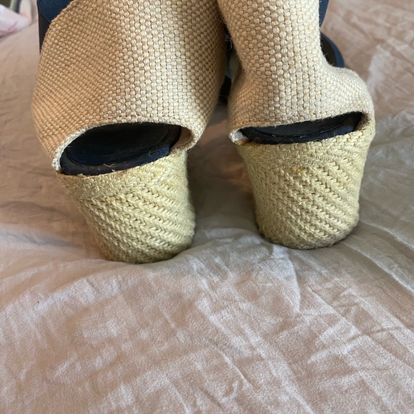 Ralph Lauren navy espadrilles size 10 Charla style - Picture 3 of 6